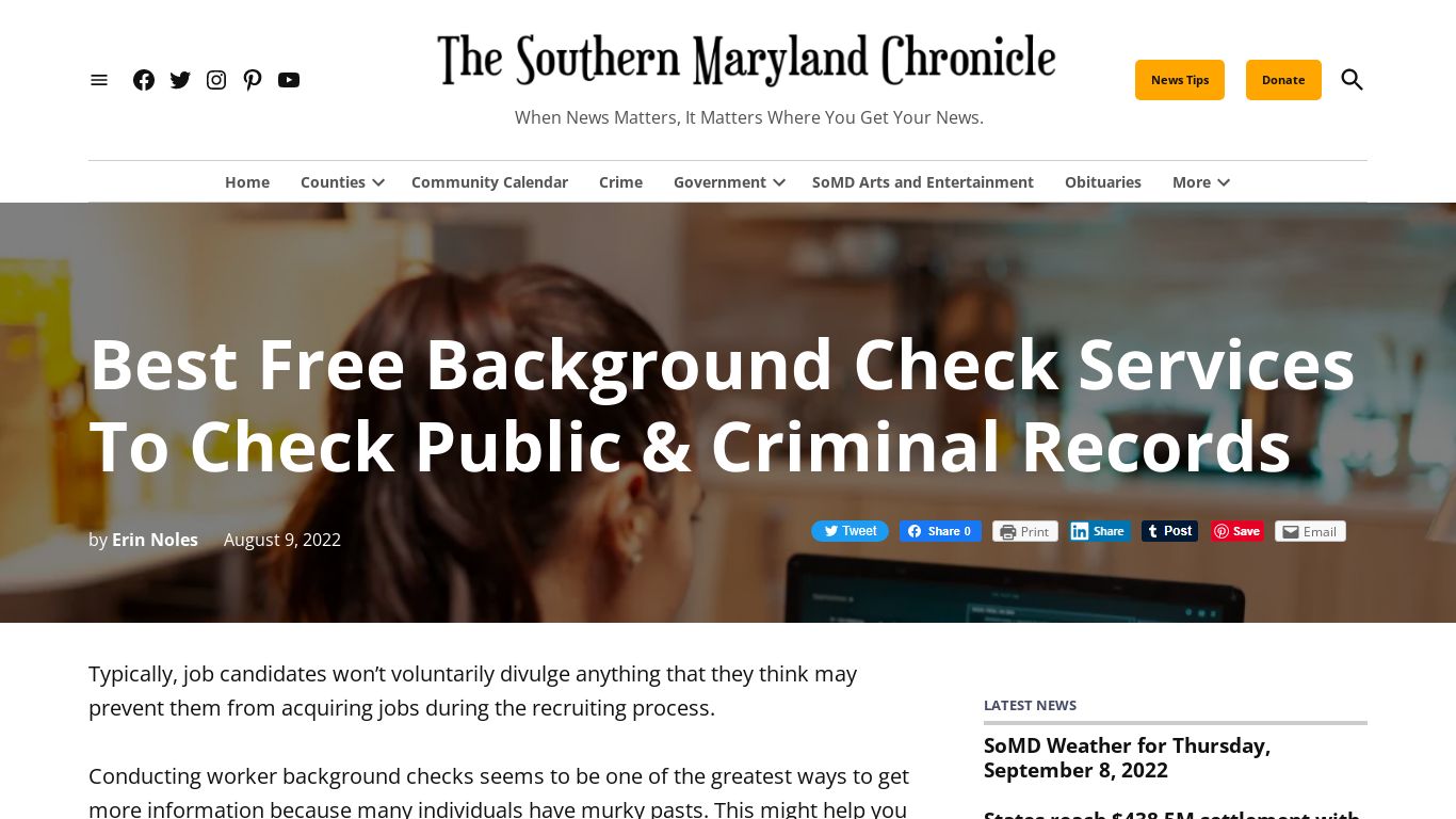 Best Free Background Check Services To Check Public & Criminal Records